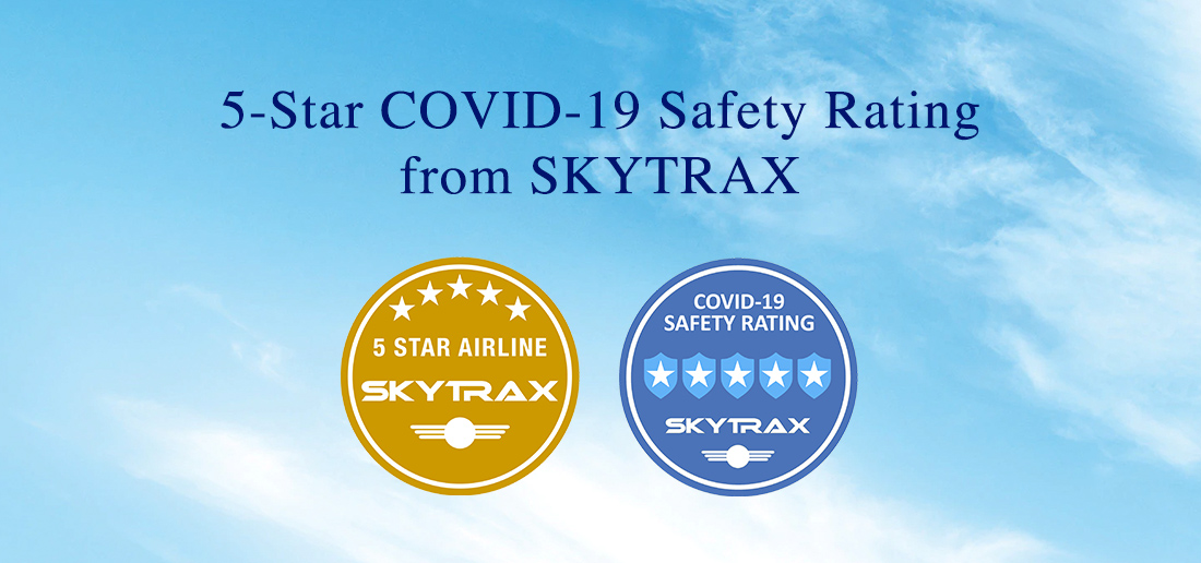 5-Star COVID-19 Safety Rating from SKYTRAX