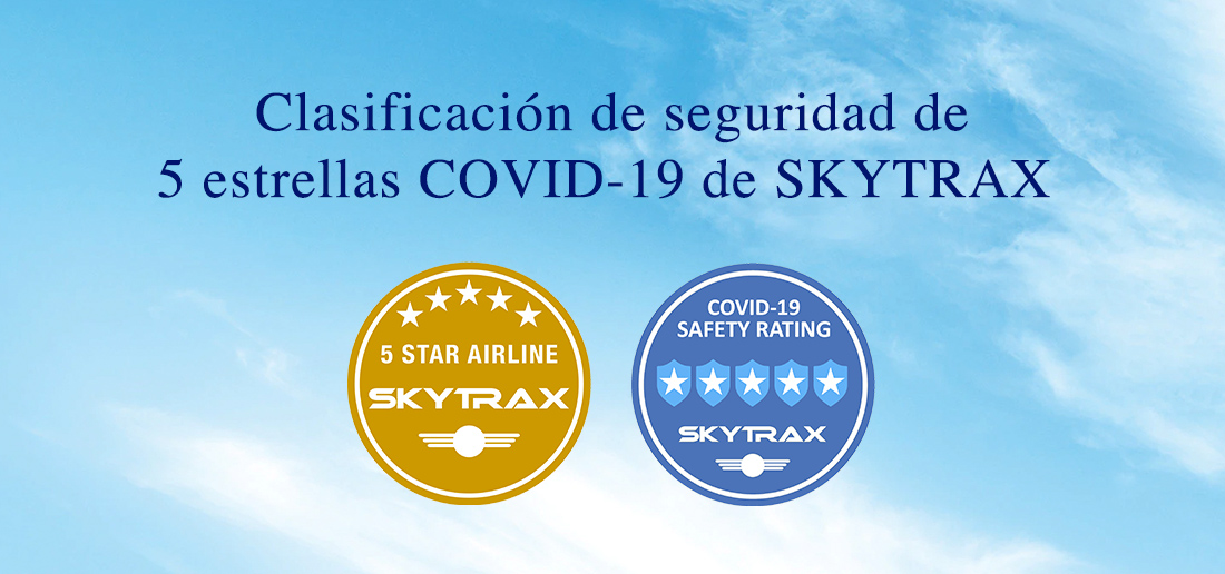 Clasificación de seguridad de 5 estrellas COVID-19 de SKYTRAX